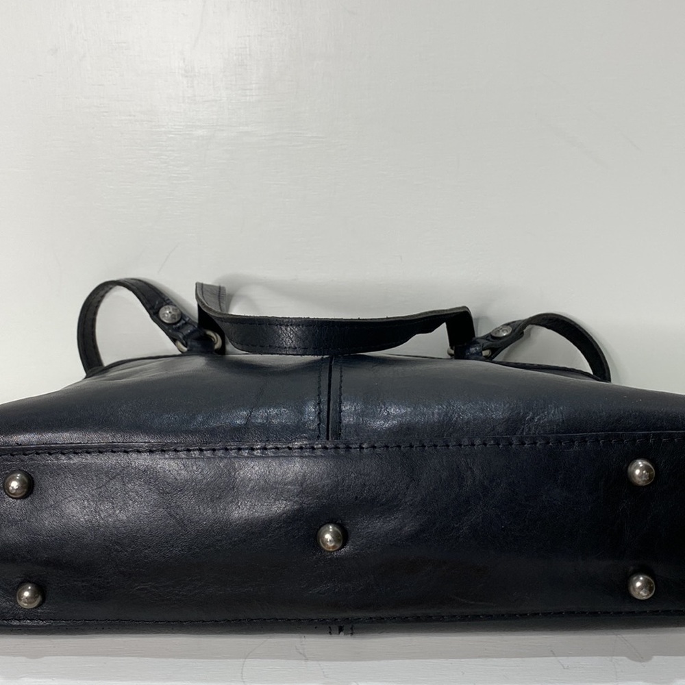 PATRICIA NASH Black Leather “Poppy Tote” (Heritage Collection) Bag - Picture 6 of 14